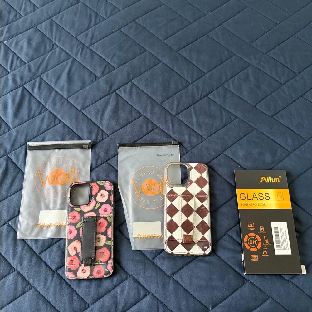 Walli brand Floral and Checkered Phone Cases